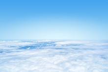 Flight Over The Clouds Background