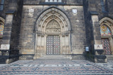 The doors of the church of Saints Peter and Paul in Visegrad. Prague
