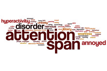 Attention Span Word Cloud Concept