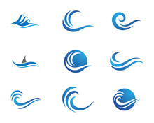 Water And Wave Logo