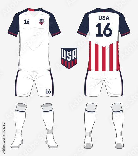 Download Set of United states of America soccer kit or football ...