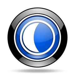 Poster - moon blue glossy icon