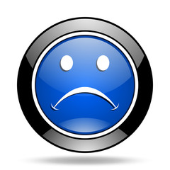 Poster - cry blue glossy icon
