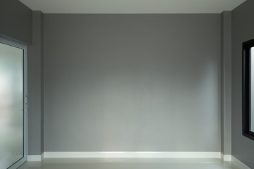 Canvas Print - mondern empty room with window and door