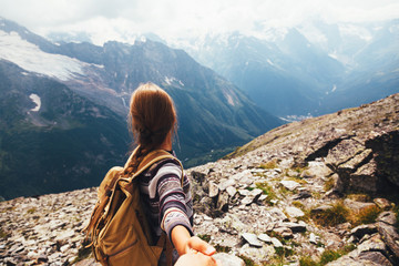 Wall Mural - Hike on the mountain