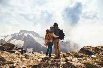 Canvas Print - Hike on the mountain