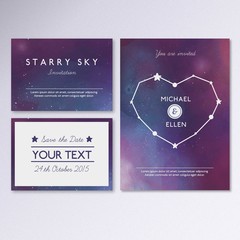 Sticker - Galactic wedding invitation