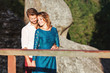 © veles_studio - Nice couple near rock and wooden bridge