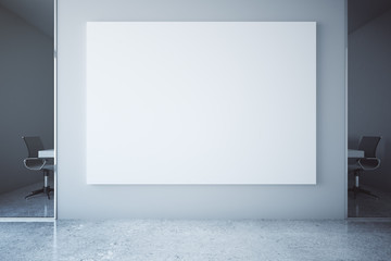 Poster - Office with blank billboard