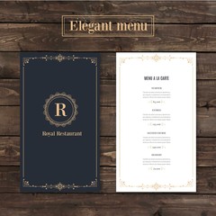 classy menu restaurant template