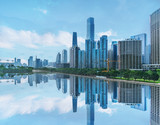 Fototapeta Miasto - panoramic view of Guangzhou,China