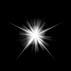 Wall Mural - radiant flash like a cosmic star.