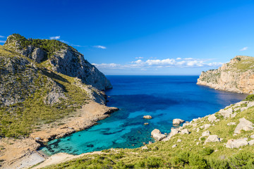 Wall Mural - Cala figuera at cap formentor - beautiful coast and beach of Mallorca, Spain