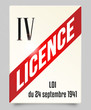 Plaque de licence IV