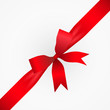 © Ilya Rumyantsev - Red bow with ribbon, vector illustration
