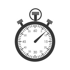 Canvas Print - chronometer time instrument seconds icon. Isolated and flat illustration. Vector graphic