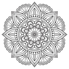 Wall Mural - Vector indian Mandala