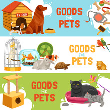 Goods For Pets Horizontal Banners