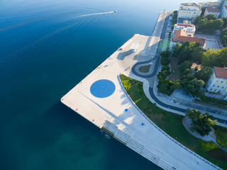 Wall Mural - Aerial view of square with a Greeting to the Sun - 22 m diameter circle