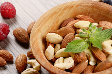 Wall Mural - Nuts in a bowl