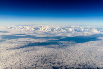 Aerial View Of Planet Earth As Seen From 40.000 Feet Altitude