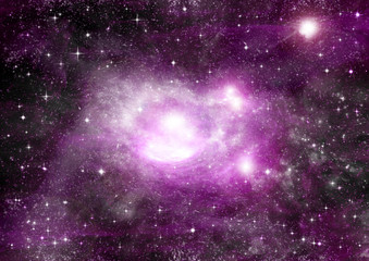 galaxy in a free space