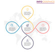 © fireofheart - Linear infographics. Chart with 4 steps, options.