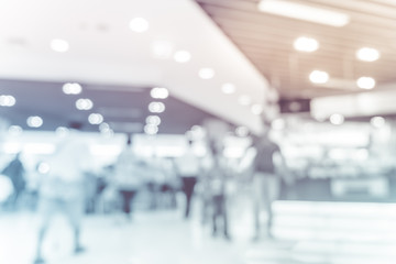 Aufkleber - Blurred background, people shopping at department store with bok