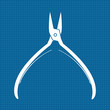 Nail nippers icon