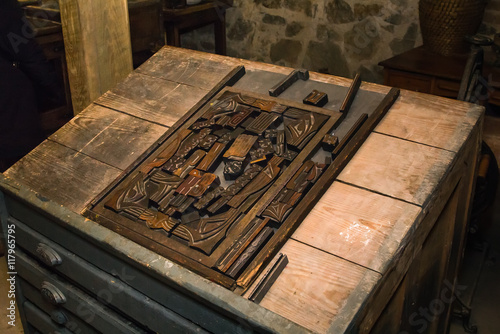 Fotografia, Obraz A selection of random letterpress type characters - typography