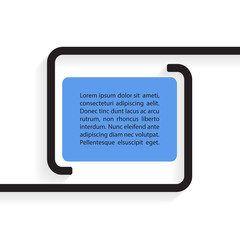 Poster - Quote text bubble. Quote blank template. Vector illustration.