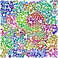 Aufkleber - Red blue green dot on white business background