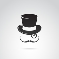 Wall Mural - gentleman icon vector,
