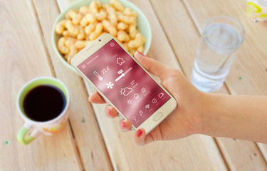 Poster - Home control app on smart phone.