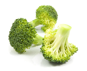 Wall Mural - broccoli isolated on white background