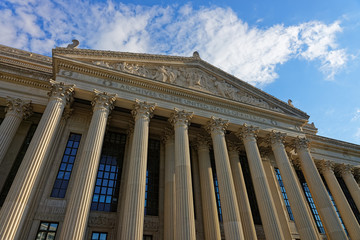 Sticker - Closeup view at National Archives Building in Washington DC