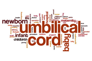 Wall Mural - Umbilical cord word cloud