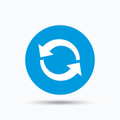 Fototapete - Update icon. Refresh or repeat sign.