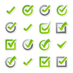 Check box icons vector set.