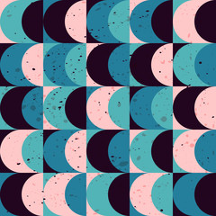 Aufkleber - seamless vintage geometric pattern