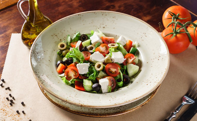 Canvas Print - greek salad