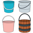 © olllikeballoon - vector set of bucket