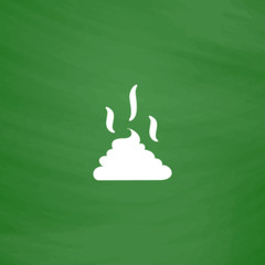 Poster - Feces icon. Clean up after pets symbol