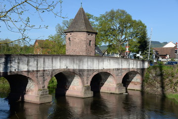 Wall Mural - Dreisambrücke in Eichstetten am Kaiserstuhl