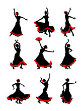 Girl Dancing Flamenco