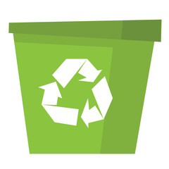 Wall Mural - Recycle garbage can vector illustration.