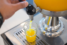 Orange Juice In Water Cooler