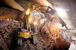 Hydraulic Hammer Excavator - Concrete Road Tunnel Construction