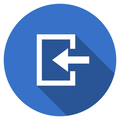 Fototapete - Flat design blue web login vector icon