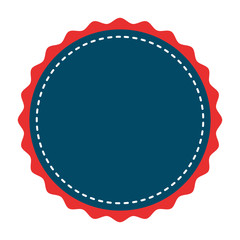 Sticker - circle seal frame icon